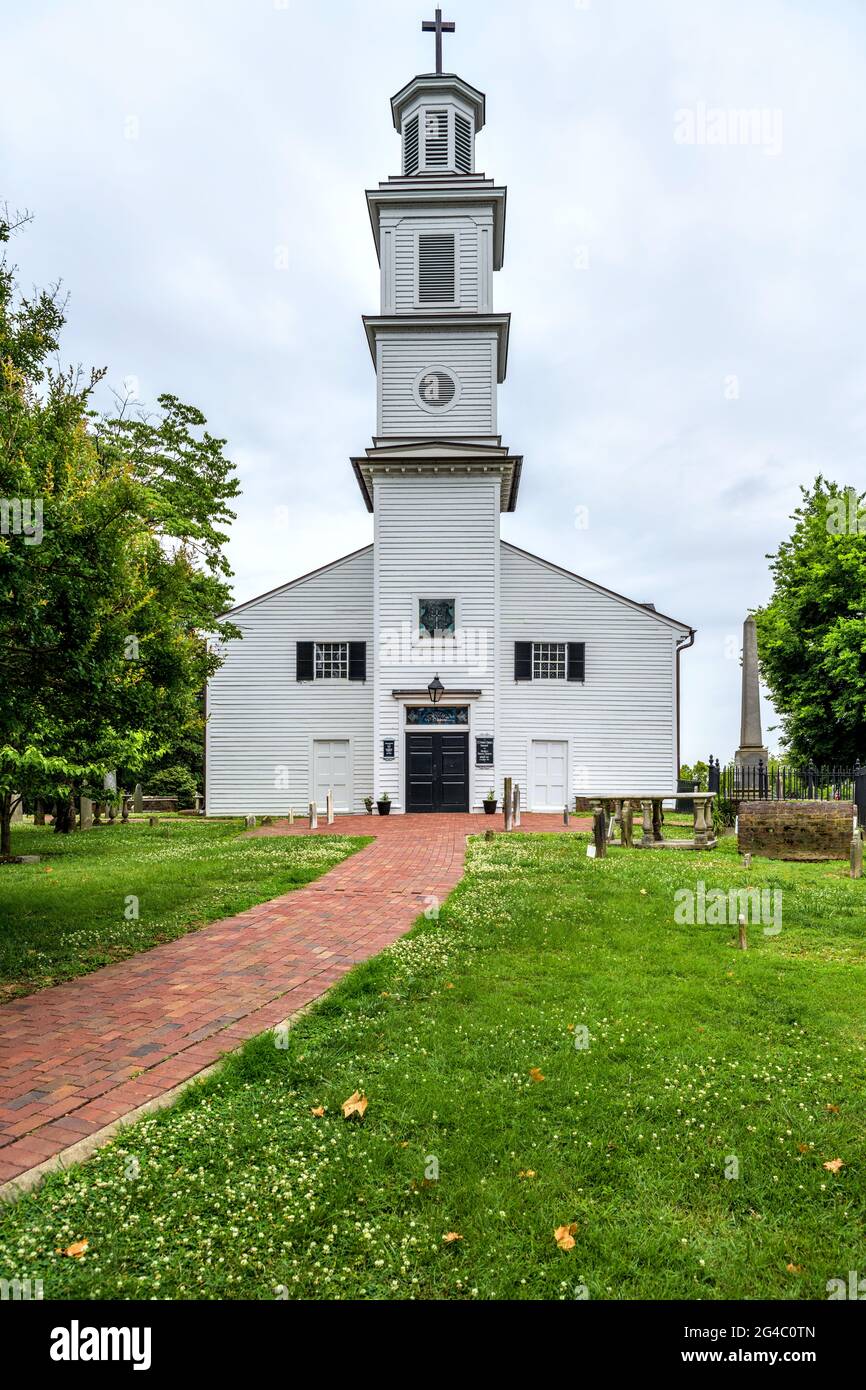 Église Saint-Jean - UN jour de printemps à l'église épiscopale Saint-Jean, où Patrick Henry a prononcé son célèbre discours « Donnez-moi la liberté, ou donnez-moi la mort ! » Banque D'Images