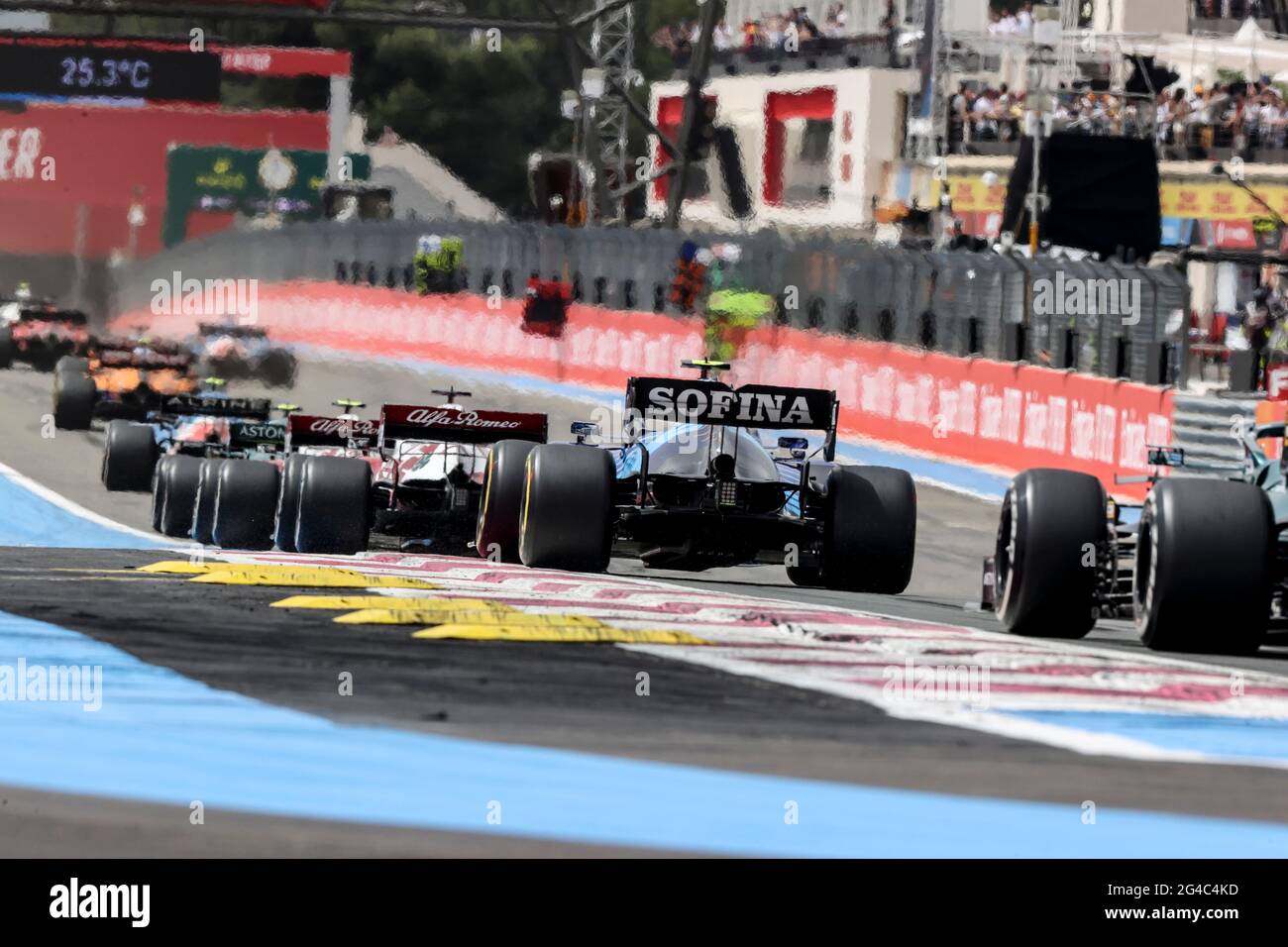 Le Castellet, France. 20 juin 2021. # 6 Nicholas Latifi (CAN, Williams Racing), Grand Prix de France de F1 au circuit Paul Ricard le 20 juin 2021 au Castellet, France. (Photo de HOCH ZWEI) crédit: dpa/Alay Live News Banque D'Images