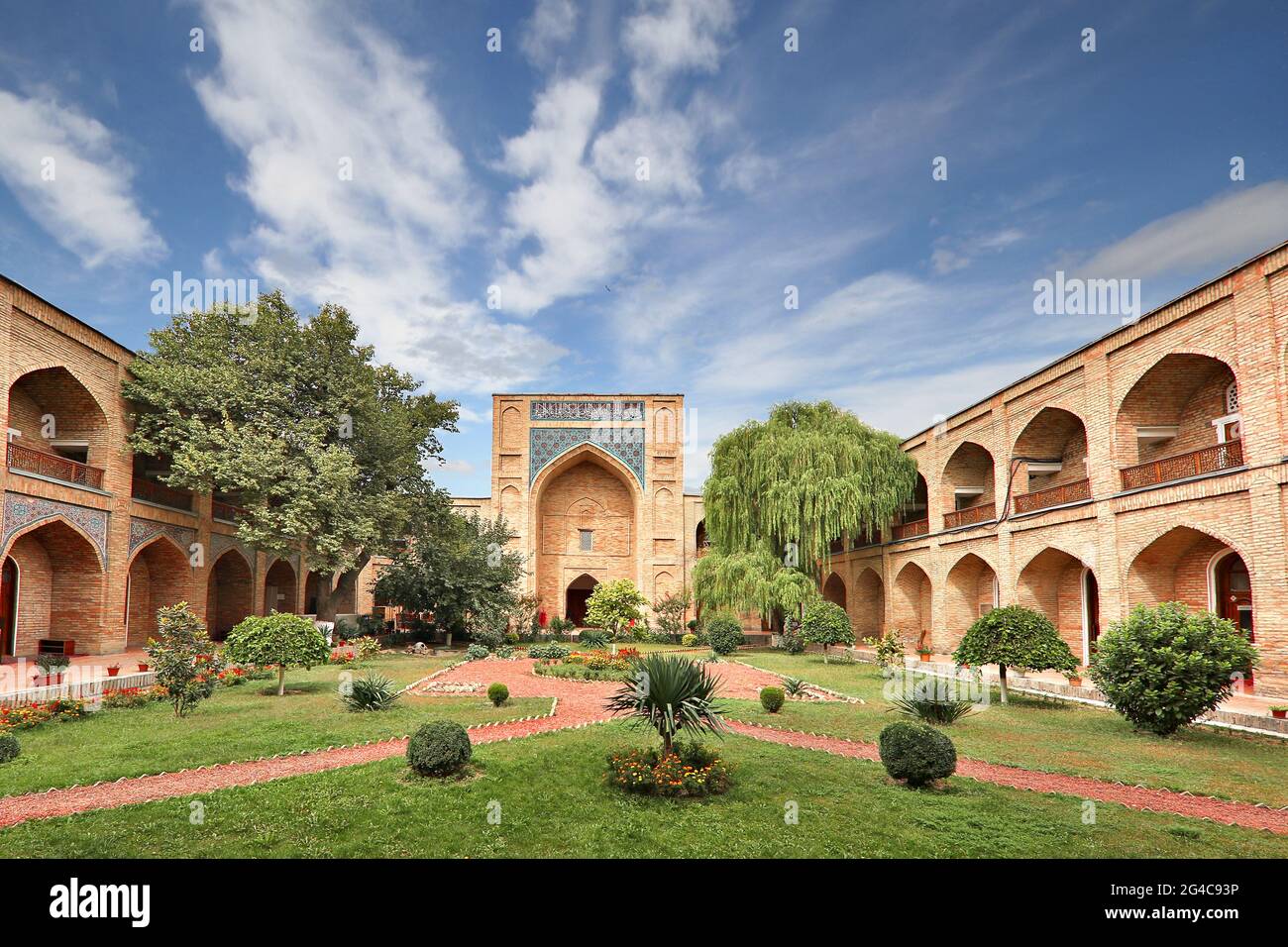 École théologique historique de Kukeldash Madrasah, à Tachkent, Ouzbékistan. Banque D'Images