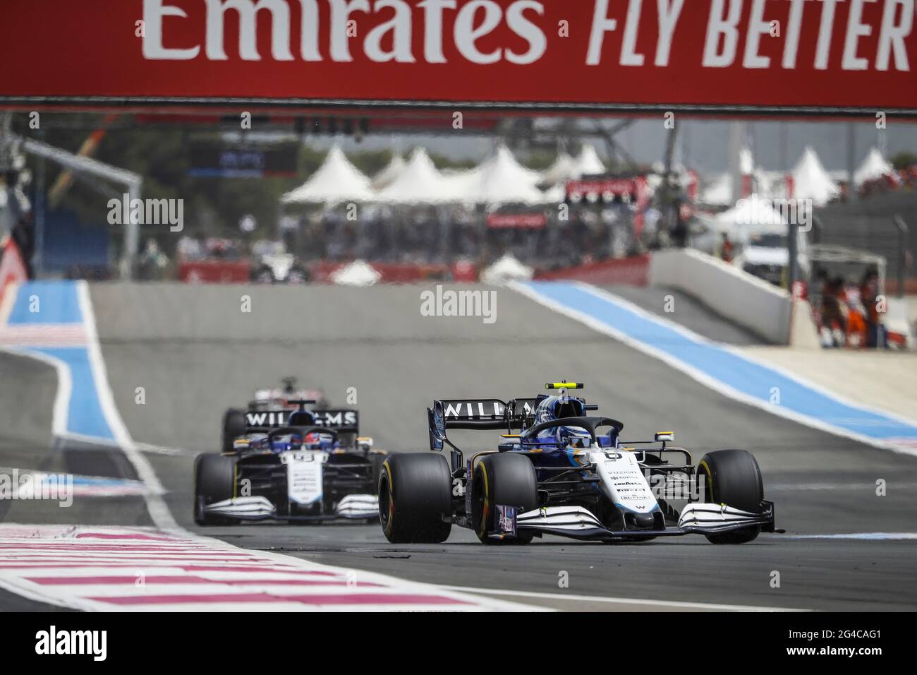 Le Castellet, France. 20 juin 2021. # 6 Nicholas Latifi (CAN, Williams Racing), Grand Prix de France de F1 au circuit Paul Ricard le 20 juin 2021 au Castellet, France. (Photo de HOCH ZWEI) crédit: dpa/Alay Live News Banque D'Images