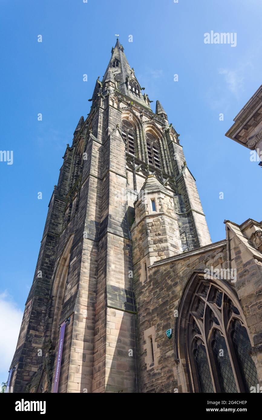 Eglise du patrimoine St Mary (le centre d'art de St Mary), rue Breadmarket, Lichfield, Staffordshire, Angleterre, Royaume-Uni Banque D'Images