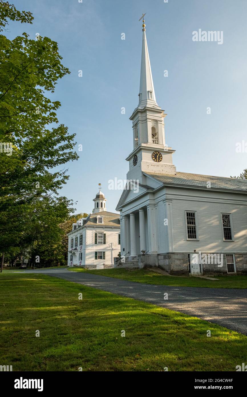 La première église congrégationale de Royalston, Massachusetts Banque D'Images