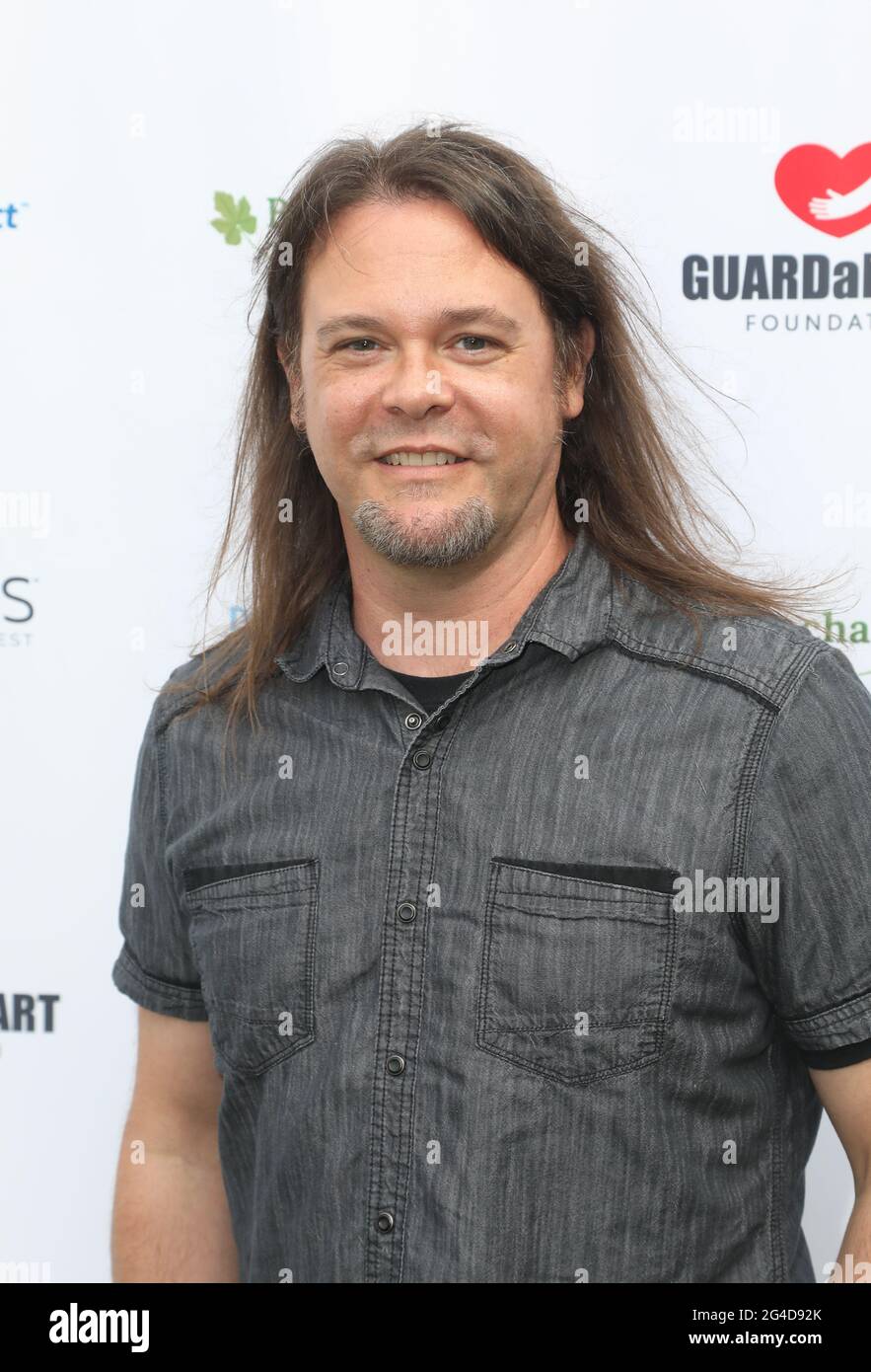 Newport Beach, Californie, États-Unis. 19 juin 2021. Matt Geinitz assistant à la Fondation GUARDaHEART présente une maladie cardiaque non masquée avec DIABETESPREDIY à Newport Beach, Californie. Crédit: Sheri Determan Banque D'Images