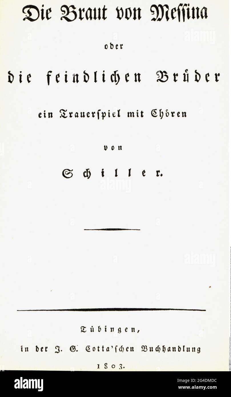 théâtre / théâtre, pièce, 'la mariée de Messine' (Die Braut von Messina), LE DROIT D'AUTEUR DE L'ARTISTE N'A PAS À ÊTRE AUTORISÉ Banque D'Images