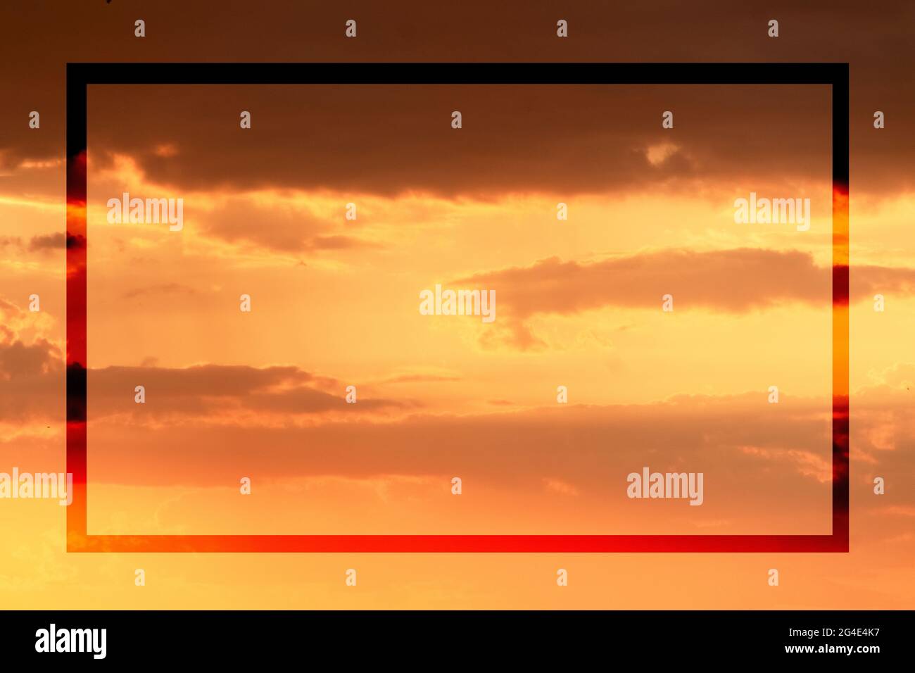 Sfondo colorato del cielo, vista sulla natura rilassante, sfondo naturale per le citazioni Banque D'Images