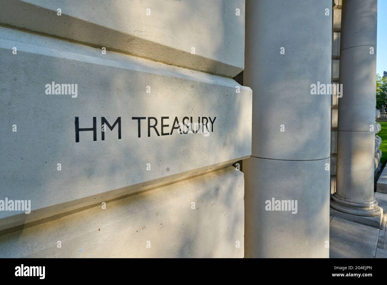 HM Treasury Building Trésor du Royaume-Uni Banque D'Images