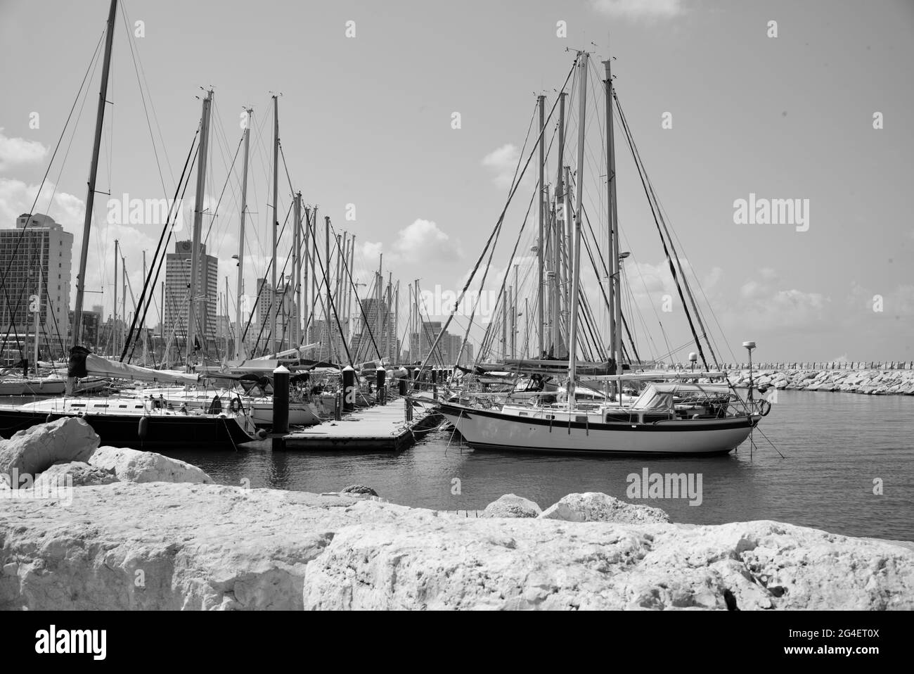 Marina, tel Aviv, Israël Banque D'Images