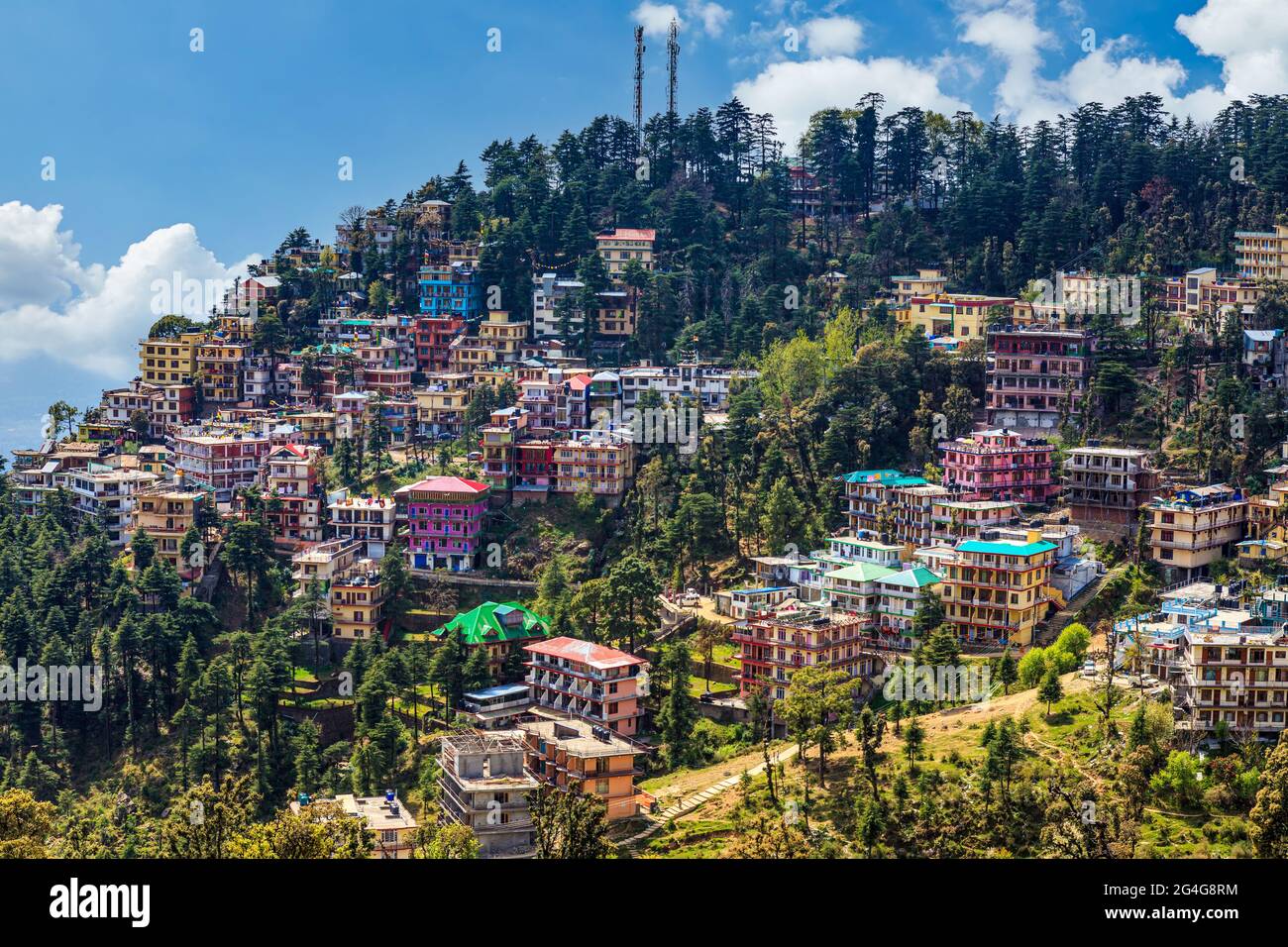 La ville de dharamsala en Inde Banque D'Images