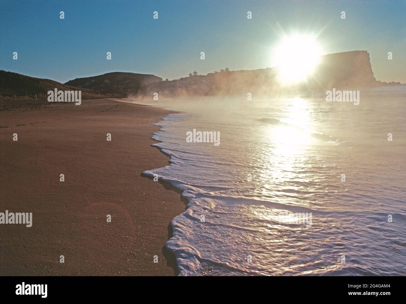 Australie. Nouvelle-Galles du Sud. Lever de soleil à Avalon Beach. Banque D'Images