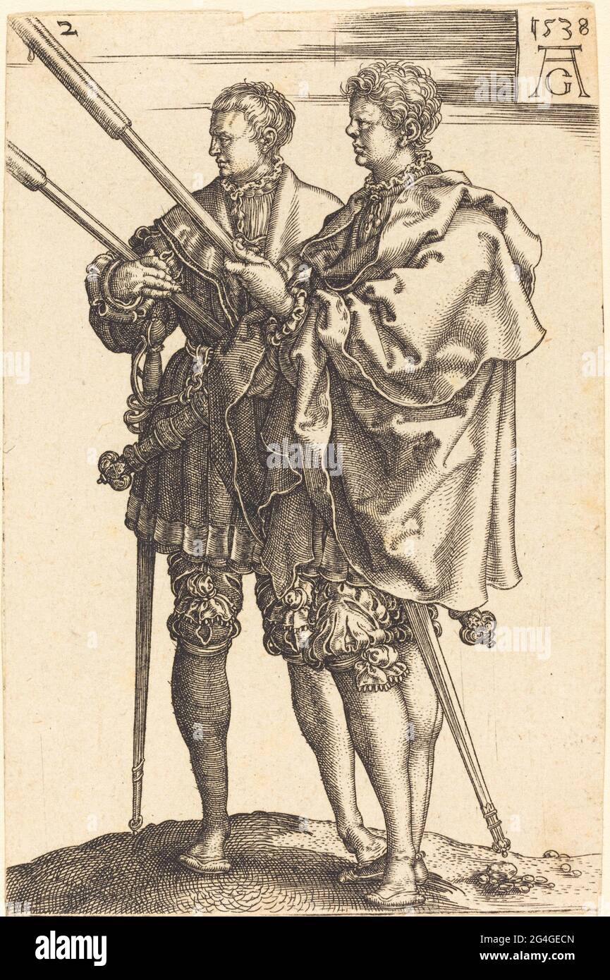 Grands danseurs de mariage, 1538. Banque D'Images
