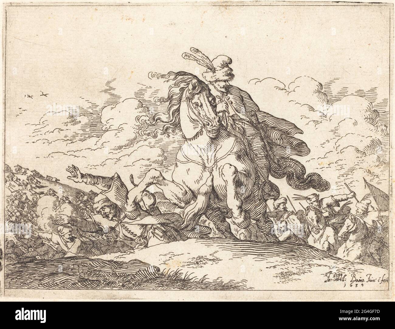Capricci di varie bataglie, 1635. Banque D'Images