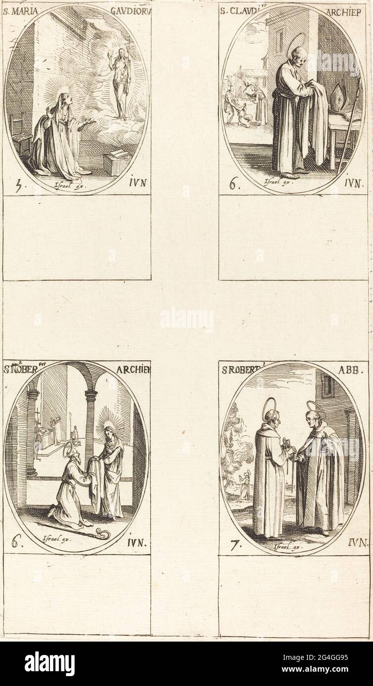 St. Maria Gaudioru; St. Claudius; St. Norbert; St. Robert. Banque D'Images