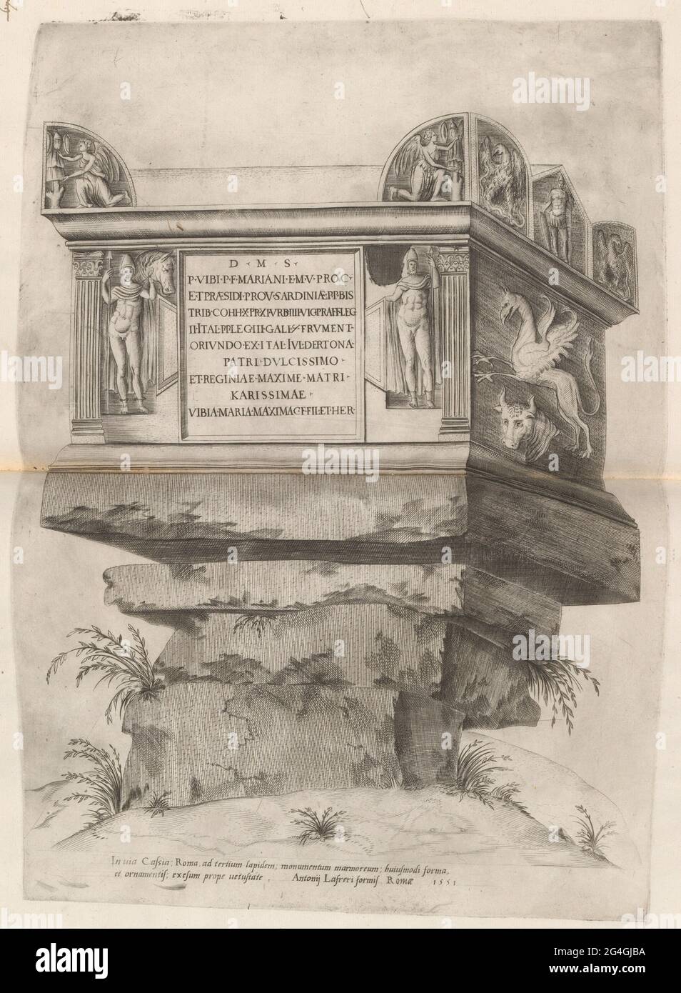 Tombe de Nero, 1551. Banque D'Images