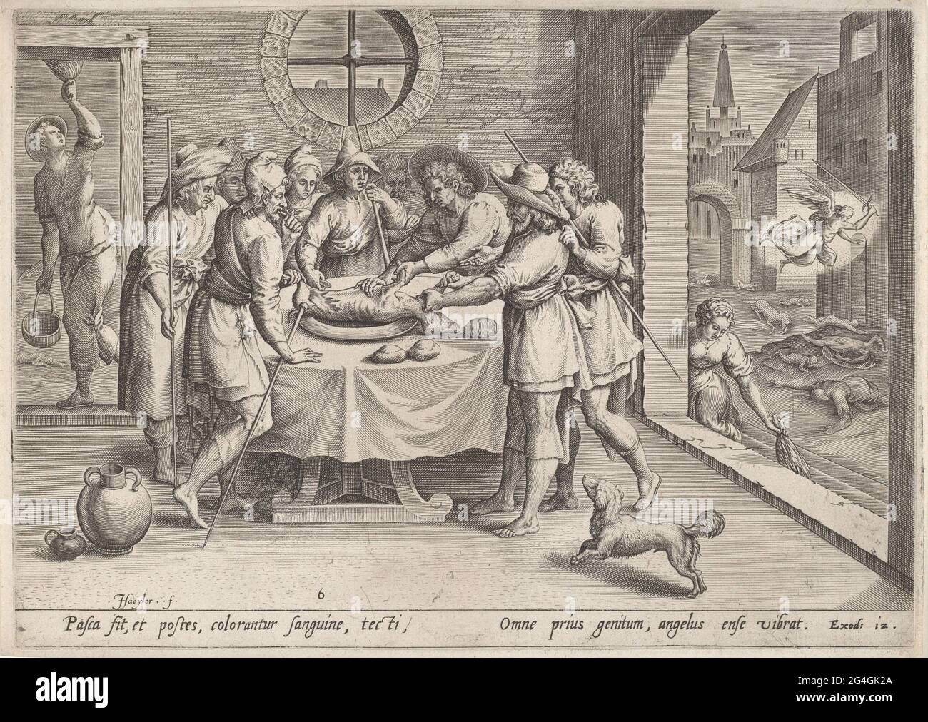 Préparation pour la Pâque, c.1585. Banque D'Images