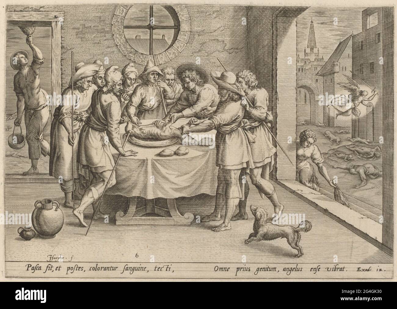 Préparation pour la Pâque, 1585. Banque D'Images