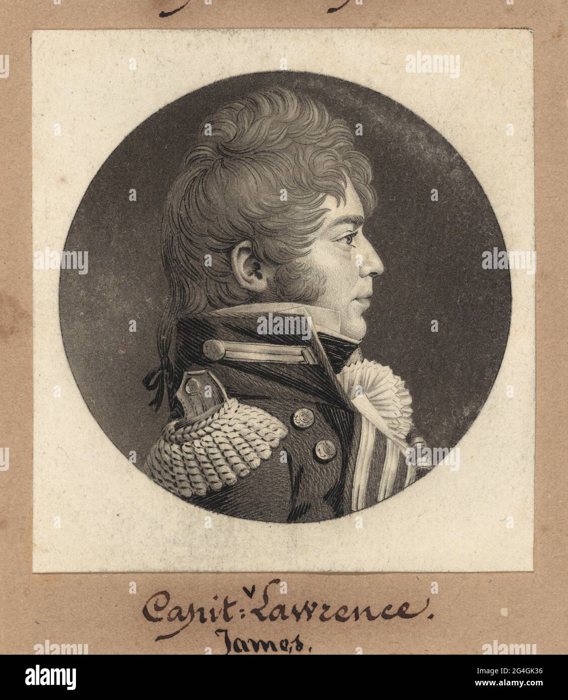 James Lawrence, 1810. Banque D'Images