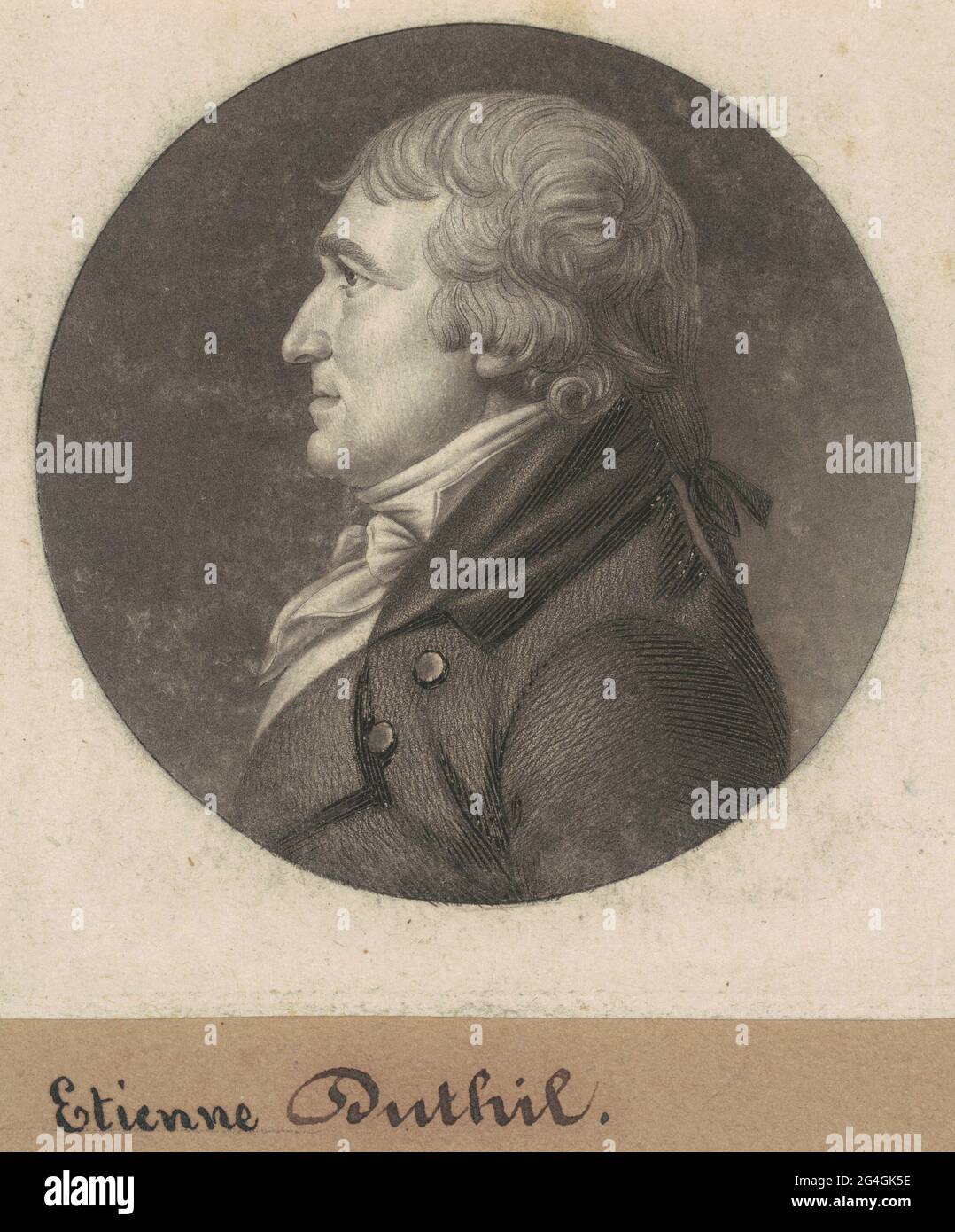 Stephen Dutilh, 1801. Banque D'Images Stephen Dutilh, 1801. Banque D'Images