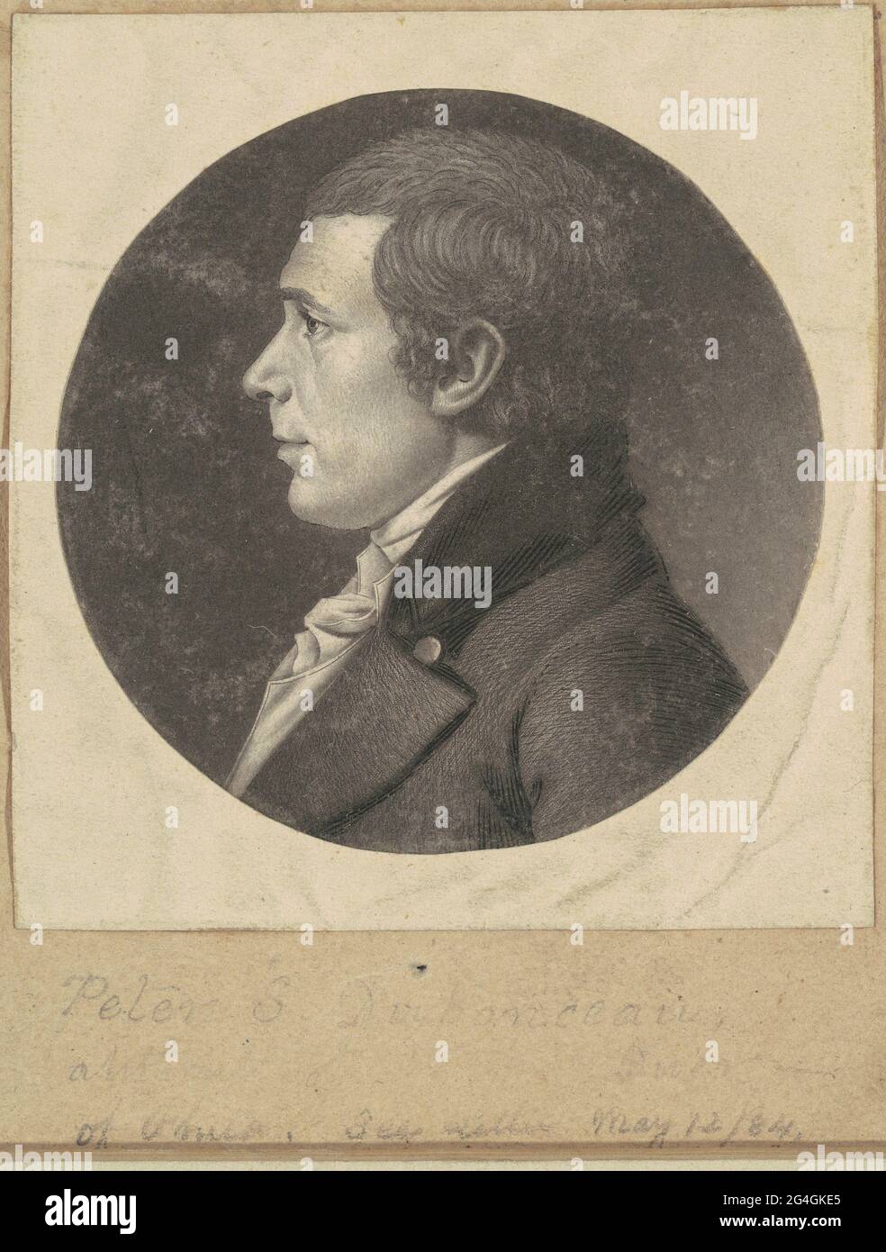 Peter Stephen DuPonceau, c. 1800. Banque D'Images Peter Stephen DuPonceau, c. 1800. Banque D'Images
