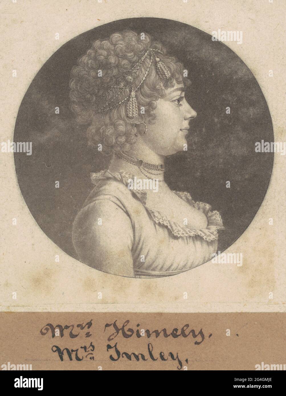 Mme James Henderson Imlay, 1801. Banque D'Images