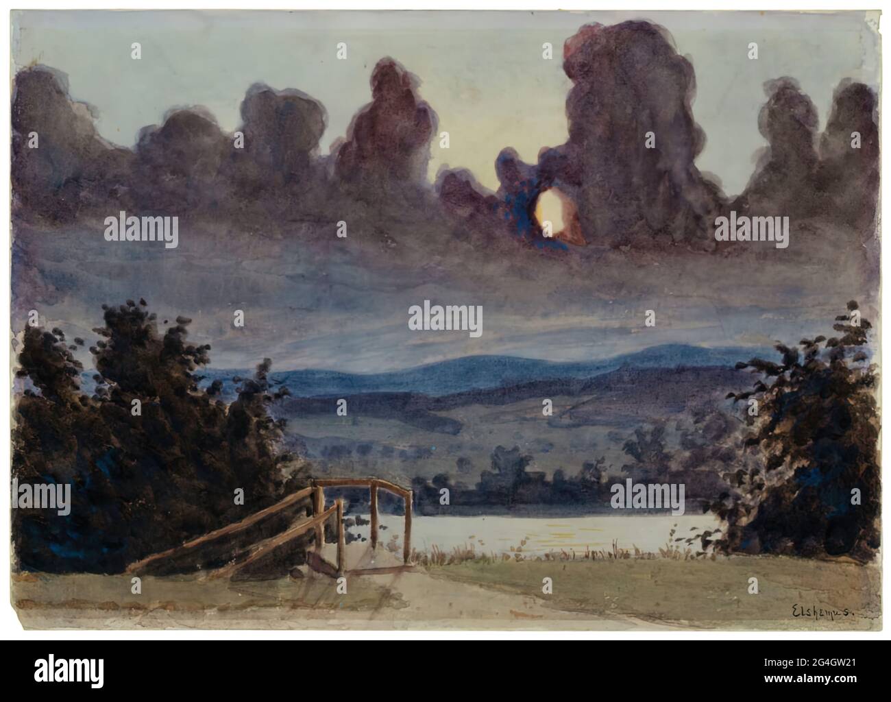 Nuages sombres, c. 1901. Banque D'Images
