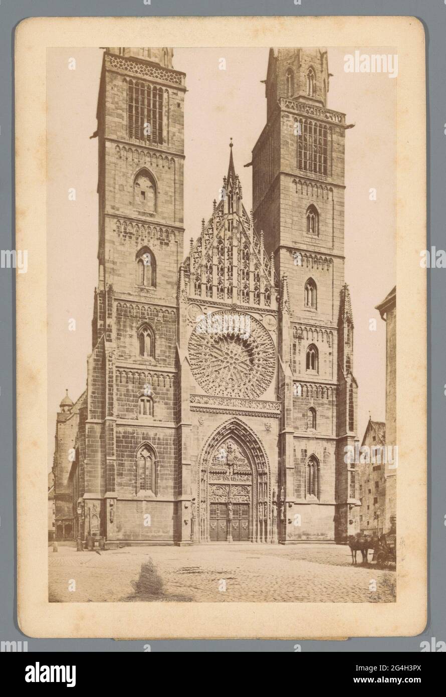 Face au Saint-Laurentiuskerk à Nuremberg; St. Lorenzkirche I; Nuremberg. . Banque D'Images