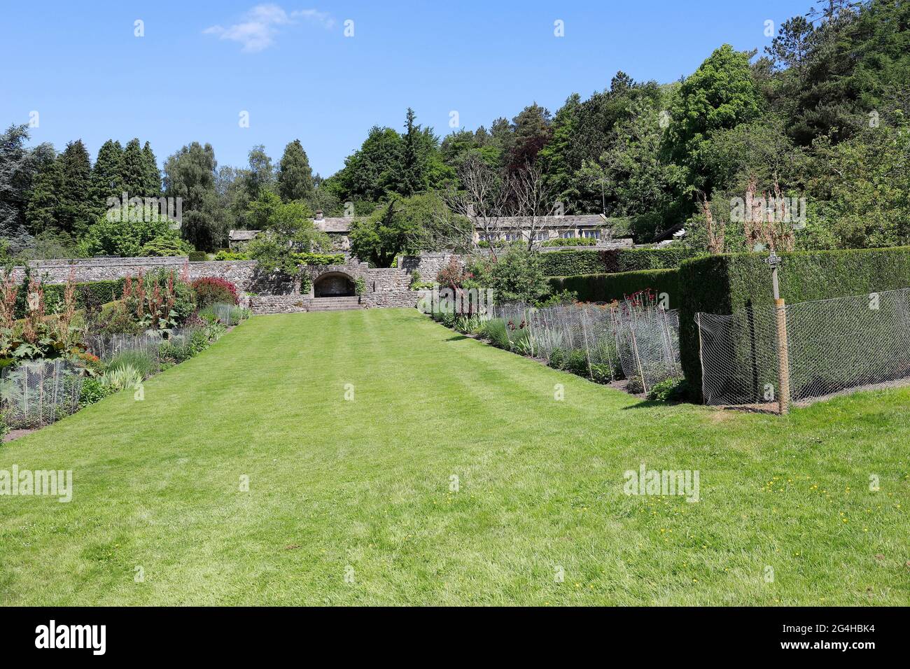 Les jardins de Parcevall Hall & Gardens, Skyreholme dans le North Yorkshire. Banque D'Images