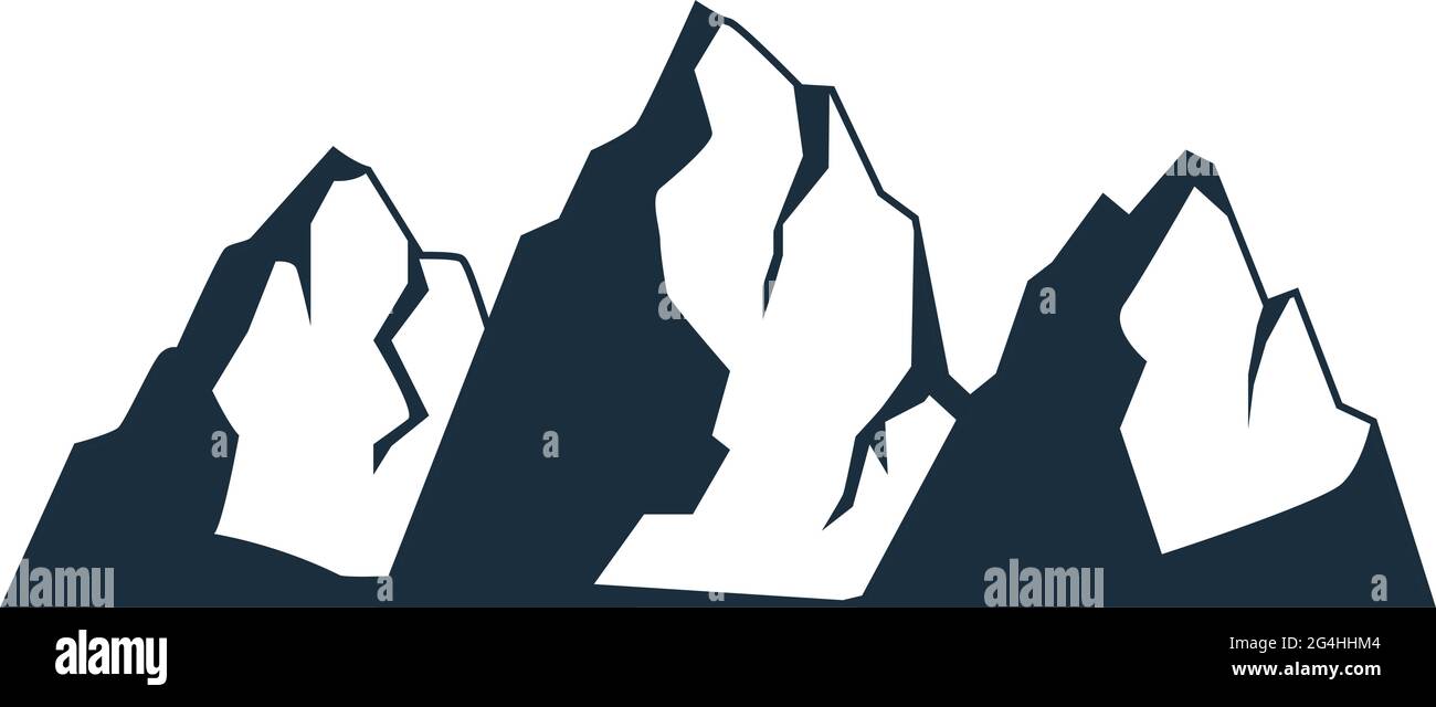 silhouettes des montagnes wanderlust Illustration de Vecteur