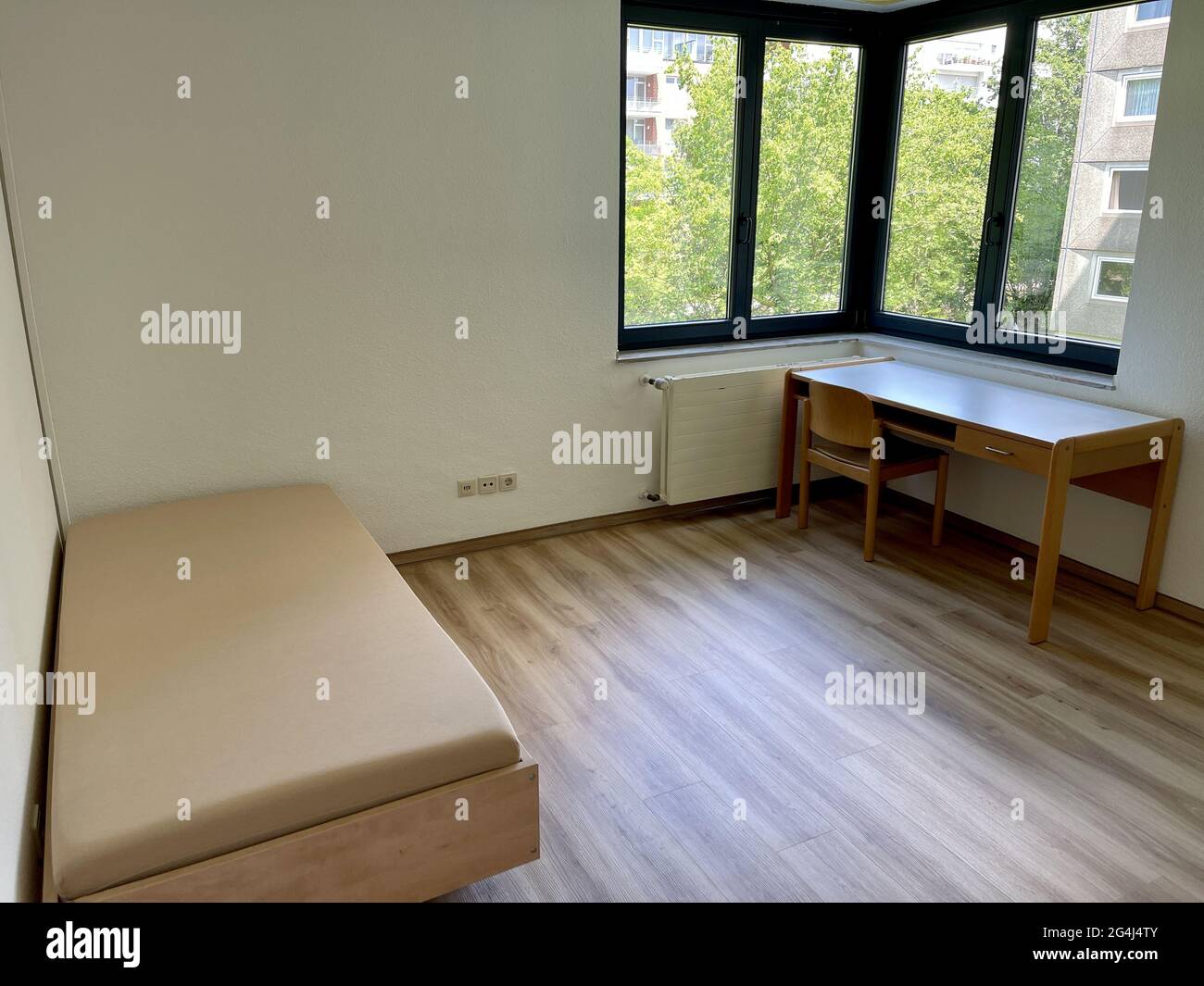 Gros plan d'un intérieur d'appartement d'étudiant en Allemagne Banque D'Images
