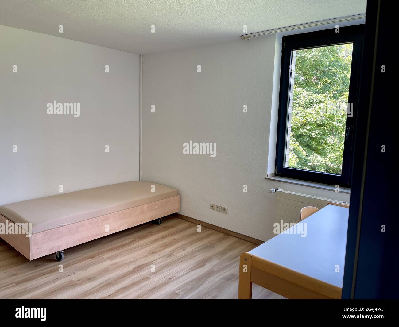 Gros plan d'un intérieur d'appartement d'étudiant en Allemagne Banque D'Images