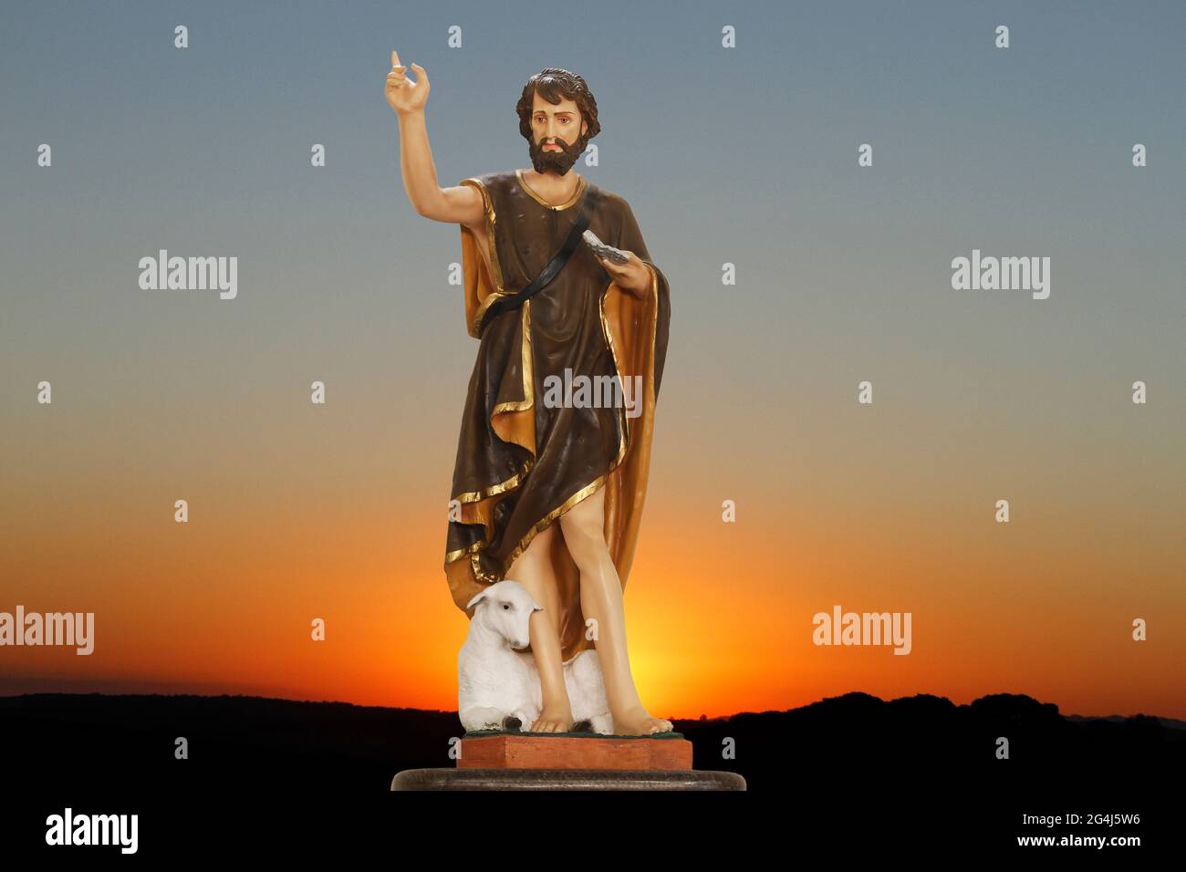 Saint-Jean Baptiste image catholique de l'Église catholique - Saint-Jean Banque D'Images