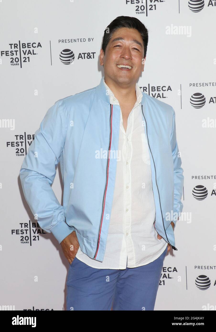 New York, NY, États-Unis. 21 juin 2021. Peter Kim au Tribeca film Festival 2021 première du Comité Dieu à Brooklyn Commons Metrotech à New York le 20 juin 2021 crédit: RW Media Punch/Alay Live News Banque D'Images