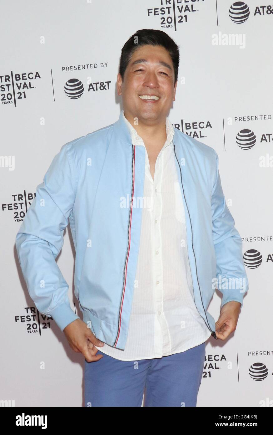 New York, NY, États-Unis. 21 juin 2021. Peter Kim au Tribeca film Festival 2021 première du Comité Dieu à Brooklyn Commons Metrotech à New York le 20 juin 2021 crédit: RW Media Punch/Alay Live News Banque D'Images