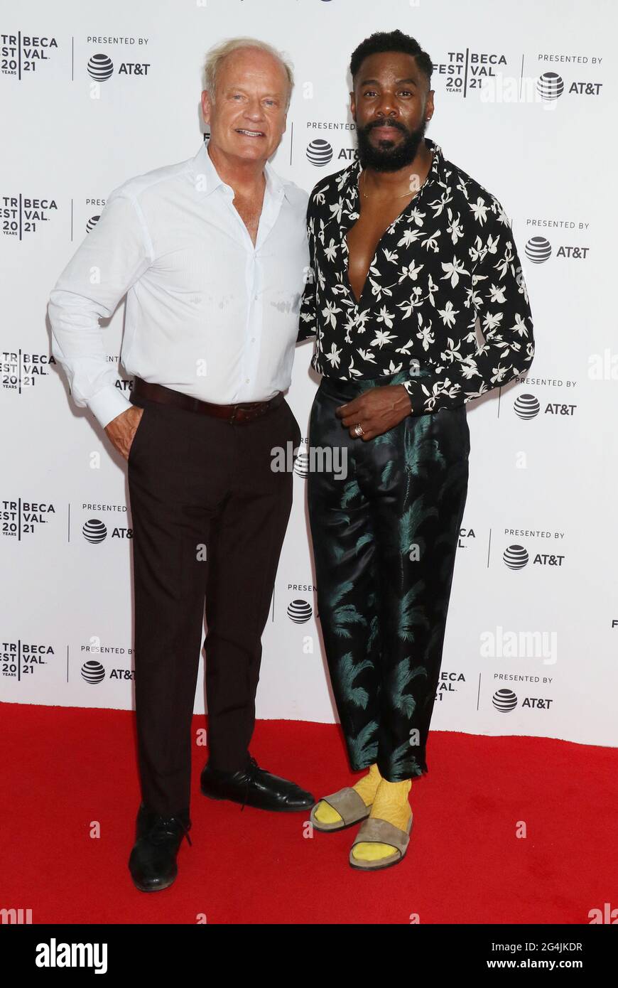New York, NY, États-Unis. 21 juin 2021. Kelsey Grammer, Colman Domingo au Tribeca film Festival 2021 première du Comité Dieu à Brooklyn Commons Metrotech à New York le 20 juin 2021 crédit: RW Media Punch/Alamy Live News Banque D'Images