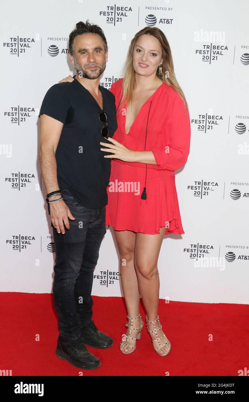 New York, NY, États-Unis. 21 juin 2021. Austin Stark, Daria Pahhota au Tribeca film Festival 2021 première du Comité Dieu à Brooklyn Commons Metrotech à New York le 20 juin 2021 crédit: RW Media Punch/Alay Live News Banque D'Images
