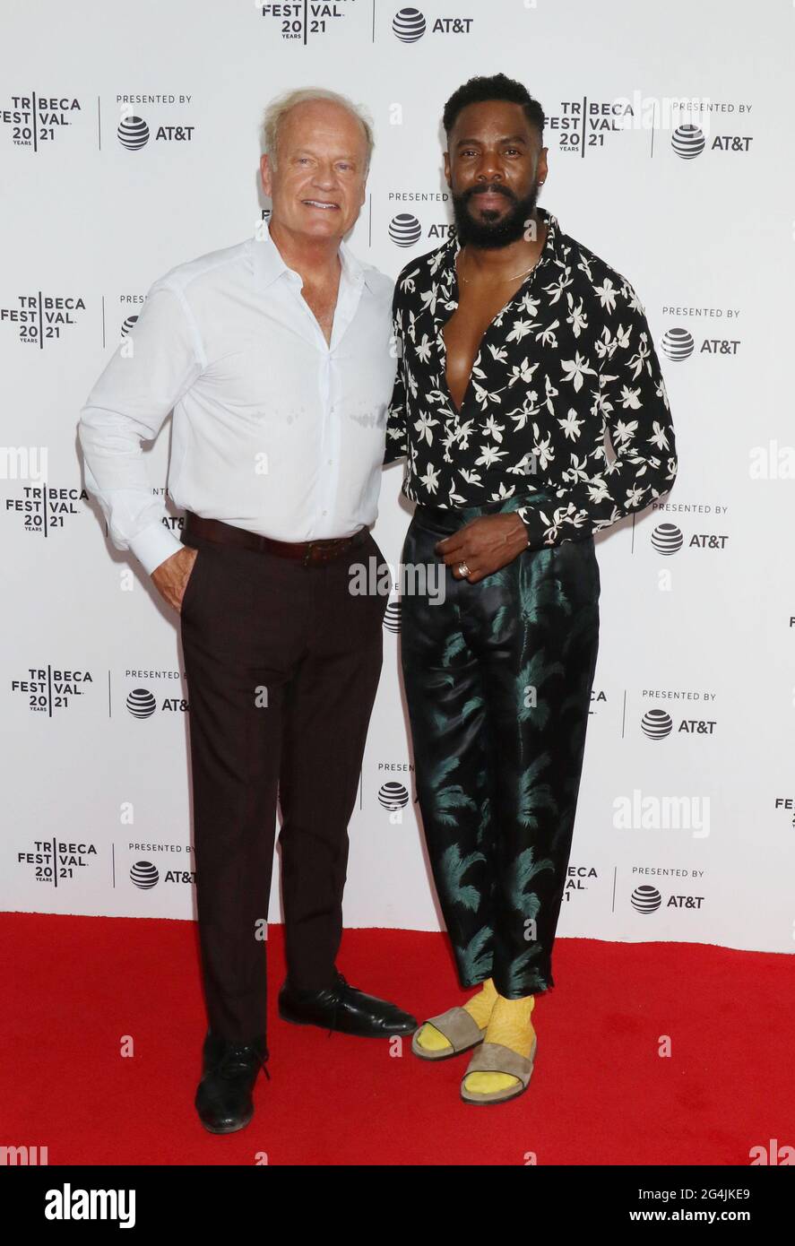 New York, NY, États-Unis. 21 juin 2021. Kelsey Grammer, Colman Domingo au Tribeca film Festival 2021 première du Comité Dieu à Brooklyn Commons Metrotech à New York le 20 juin 2021 crédit: RW Media Punch/Alamy Live News Banque D'Images