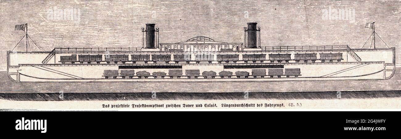 Transport / transport, navigation, ferries, ferry entre Douvres et Calais, LE DROIT D'AUTEUR DE L'ARTISTE NE DOIT PAS ÊTRE AUTORISÉ Banque D'Images