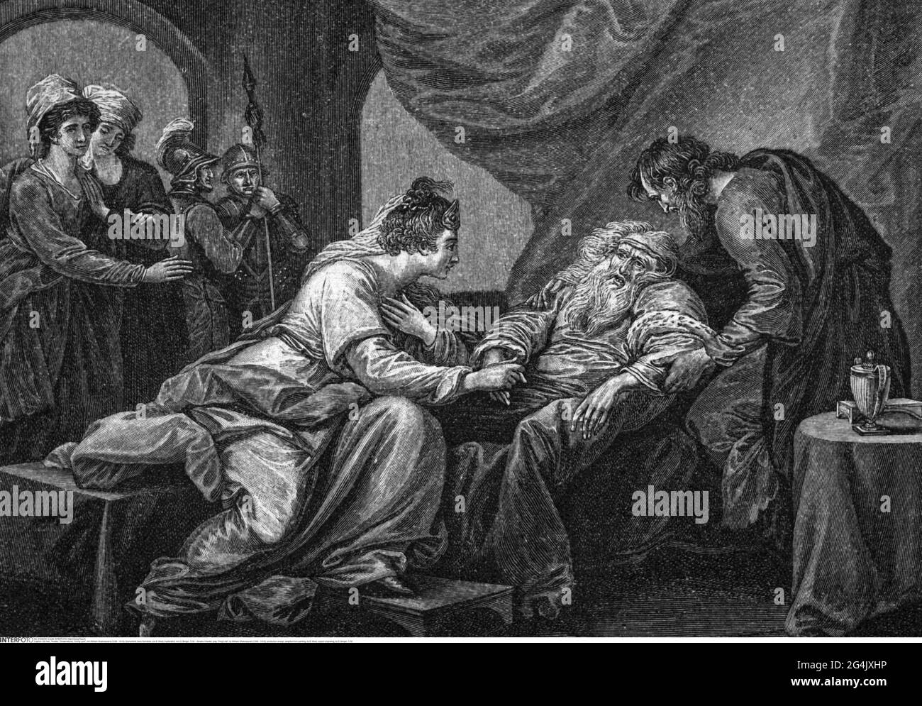 théâtre / théâtre, pièce, 'King Lear', par William Shakespeare (1564 - 1616), conception de production, LE DROIT D'AUTEUR DE L'ARTISTE N'A PAS À ÊTRE AUTORISÉ Banque D'Images