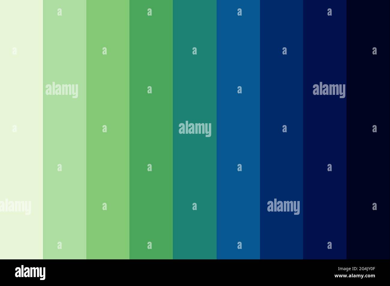Arrière-plan dégradé 2D d'une palette de couleurs avec des contours allant  du vert clair au bleu foncé Photo Stock - Alamy