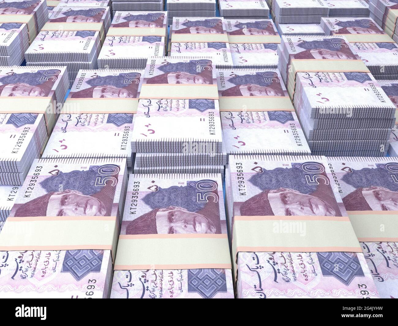 Argent du Pakistan. Roupie pakistanaise. Billets PKR. 50 roupies. Affaires, finances, informations générales. Banque D'Images