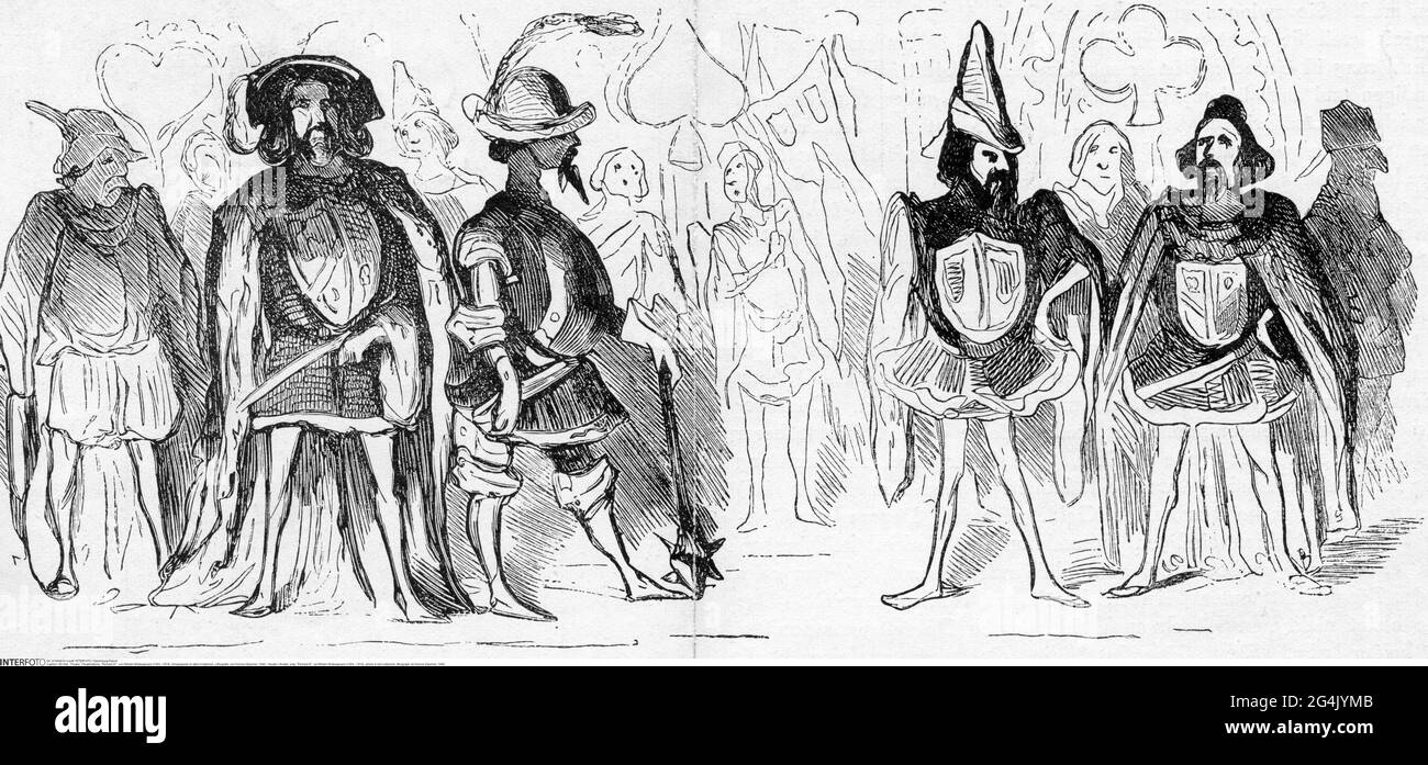 théâtre / théâtre, pièce, 'Richard III.', par William Shakespeare (1564 - 1616), acteurs en vieux costumes, LE DROIT D'AUTEUR DE L'ARTISTE N'A PAS À ÊTRE AUTORISÉ Banque D'Images