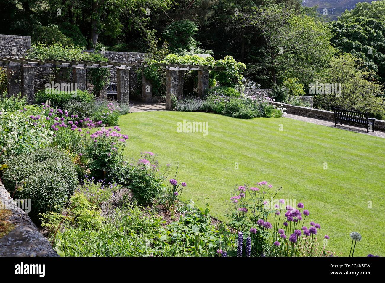 Parcevall Hall & Gardens à Skyreholme dans le North Yorkshire. Banque D'Images