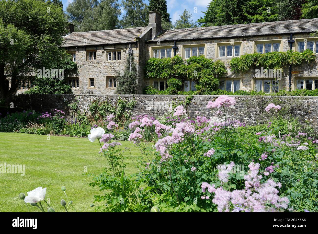 Parcevall Hall & Gardens à Skyreholme dans le North Yorkshire. Banque D'Images