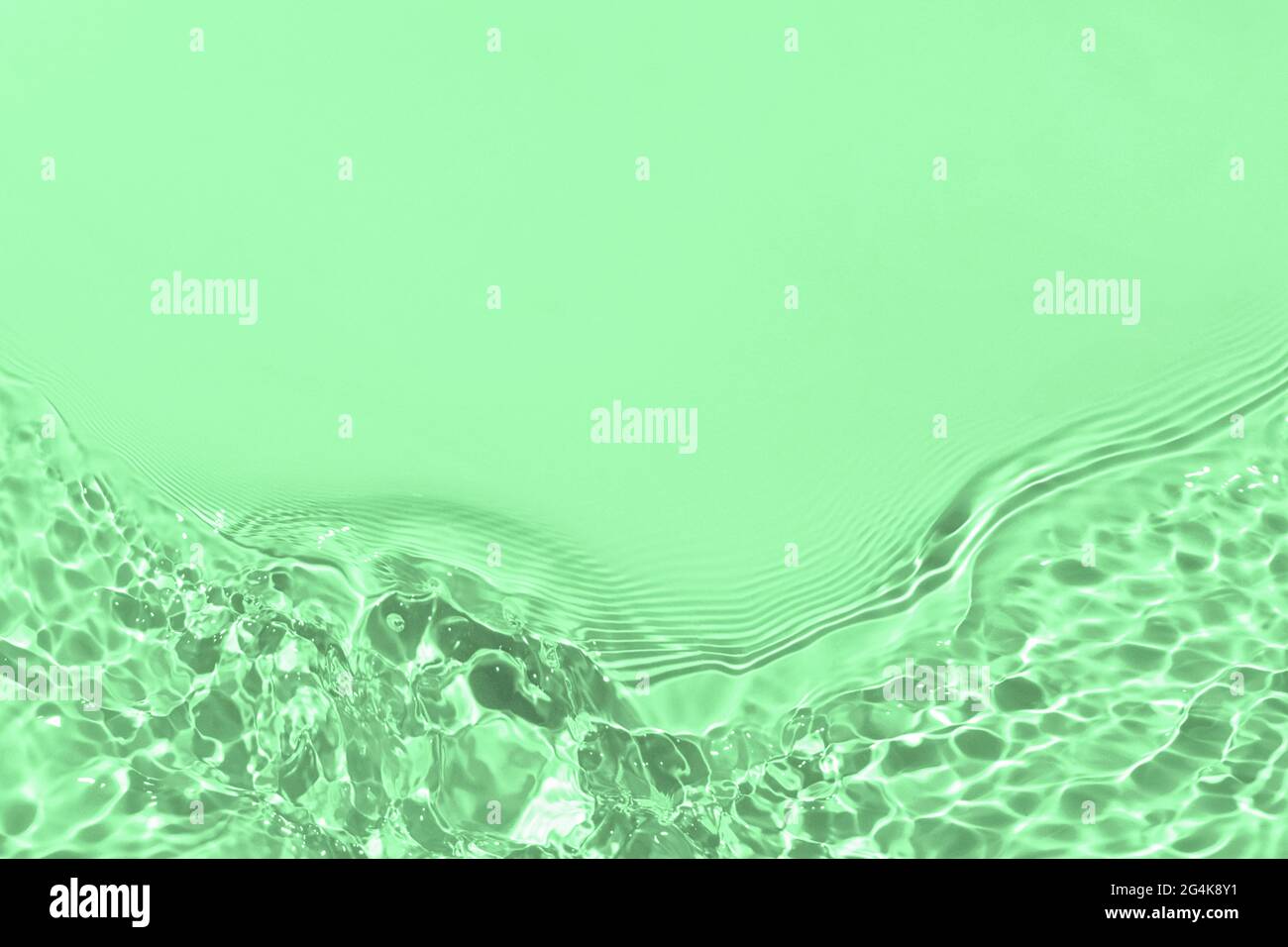 vert transparent eau surface texture été fond Banque D'Images