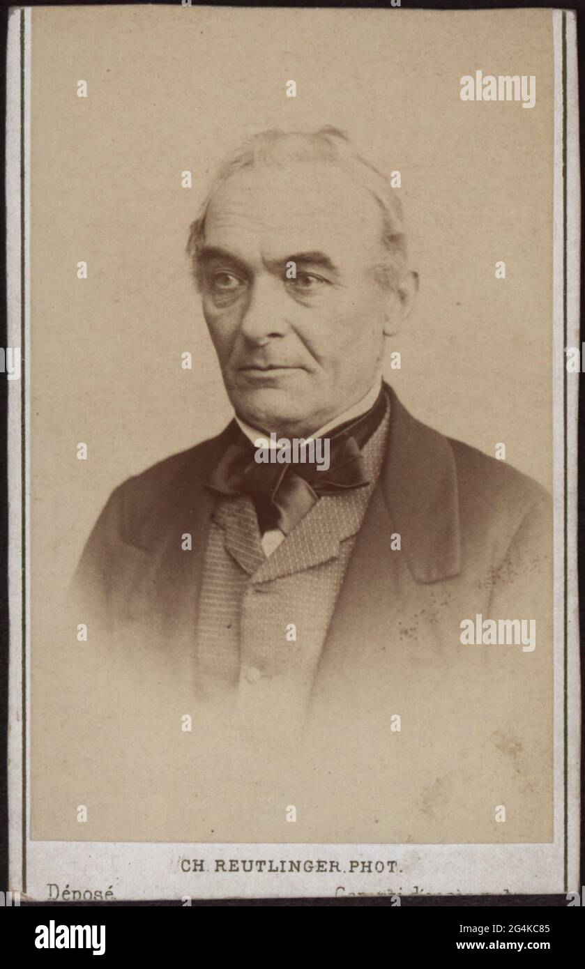 Portrait de l'auteur Prosper M&#xe9;RIM&#xe9;e (1803-1870). Collection privée. Banque D'Images