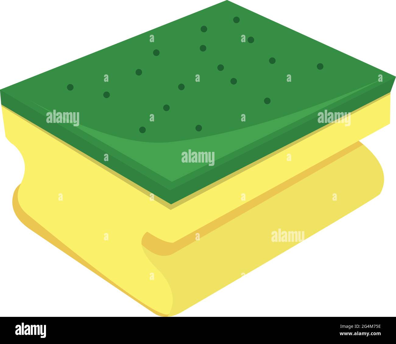 Illustration vectorielle d'une éponge de cuisine Illustration de Vecteur