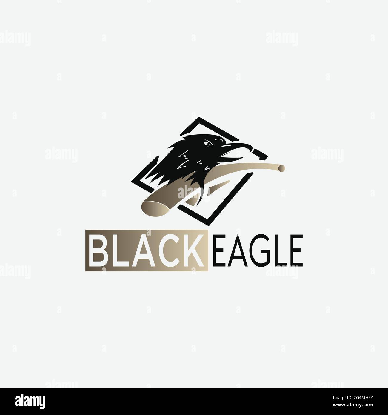 Illustration du symbole Eagle. Conception d'icônes sur fond blanc Illustration de Vecteur