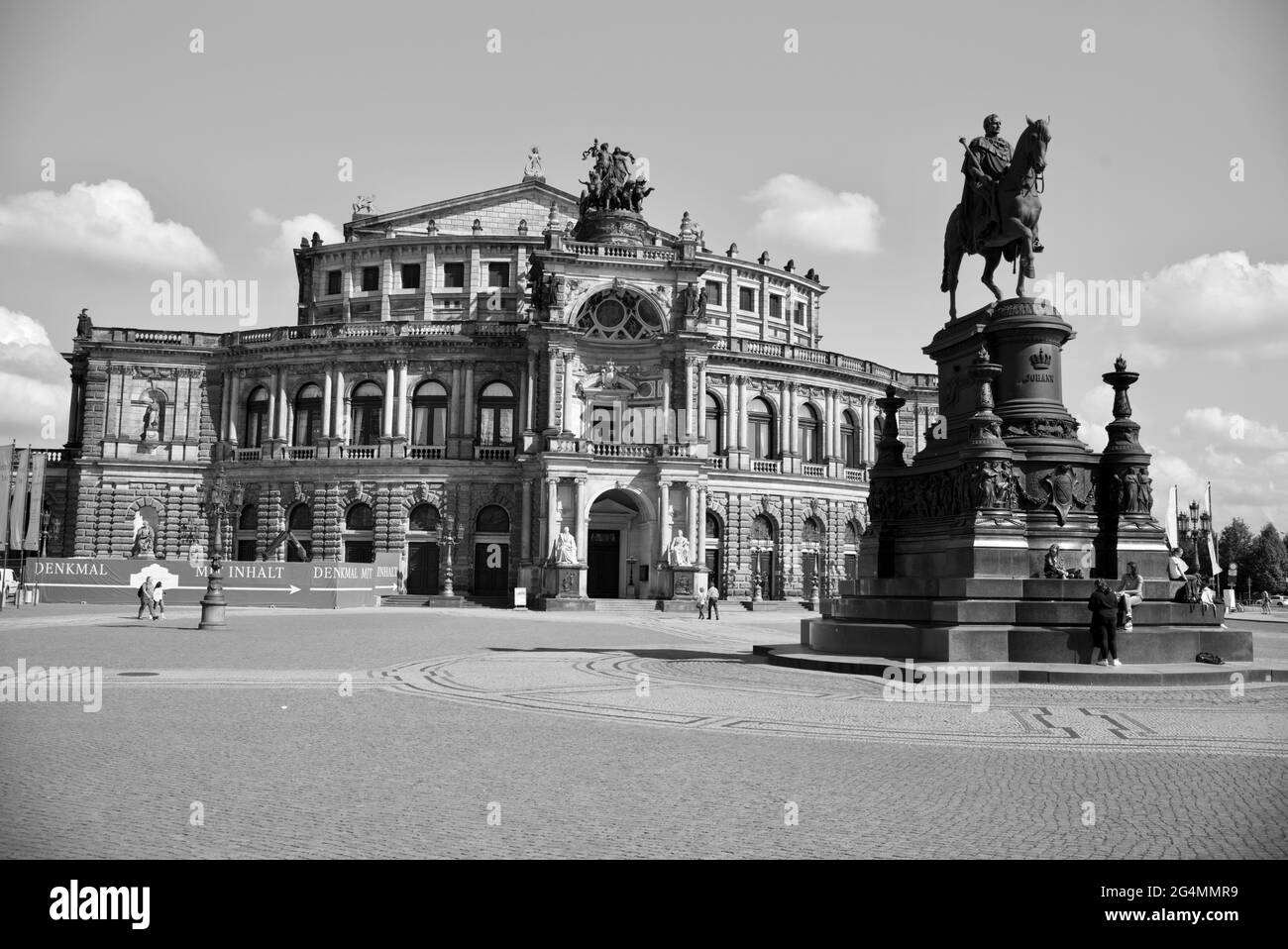 Semperoper Dresden, Dresde, Allemagne Banque D'Images