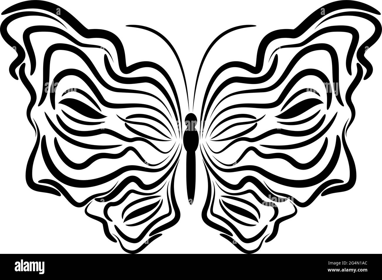 Motifs abstraits de papillon exotique, EPS8 - graphiques vectoriels. Illustration de Vecteur