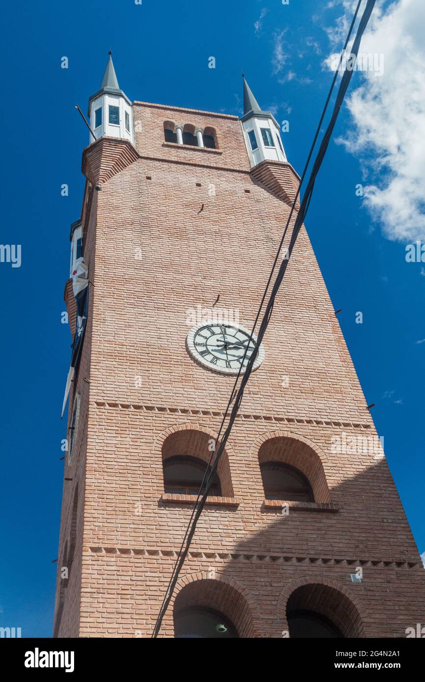 Tour d'un hôtel de ville à Villa General Belgrano, Argentine. Village sert maintenant comme une attraction touristique de style allemand. Banque D'Images