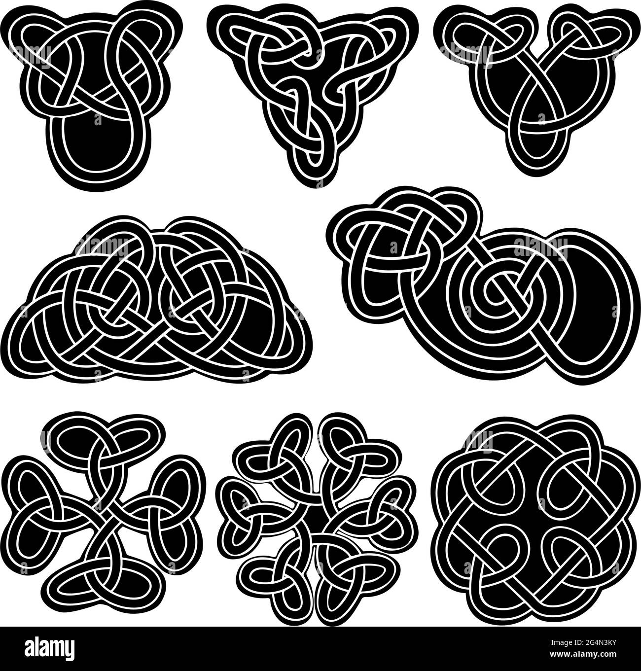 Ensemble celtic Knot, EPS8 - graphiques vectoriels. Illustration de Vecteur